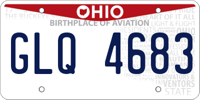 OH license plate GLQ4683