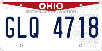 OH license plate GLQ4718