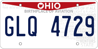 OH license plate GLQ4729
