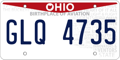 OH license plate GLQ4735