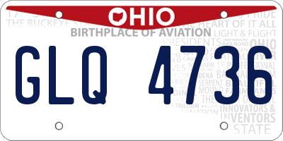 OH license plate GLQ4736