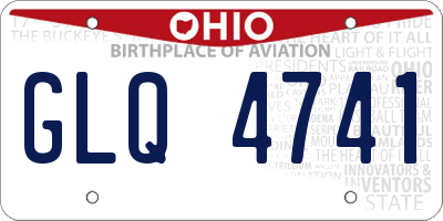 OH license plate GLQ4741