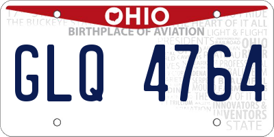OH license plate GLQ4764