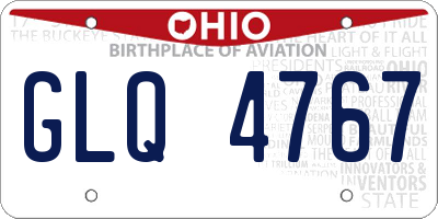 OH license plate GLQ4767