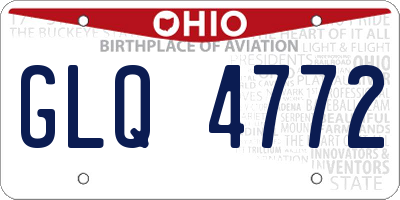 OH license plate GLQ4772