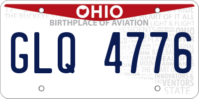 OH license plate GLQ4776