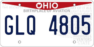 OH license plate GLQ4805
