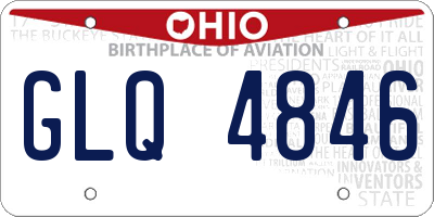 OH license plate GLQ4846