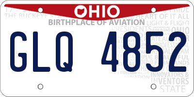 OH license plate GLQ4852