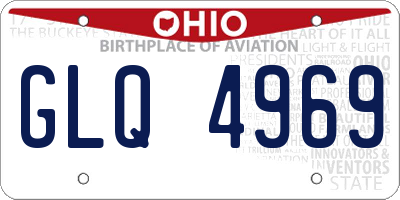 OH license plate GLQ4969
