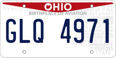 OH license plate GLQ4971