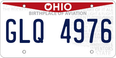 OH license plate GLQ4976