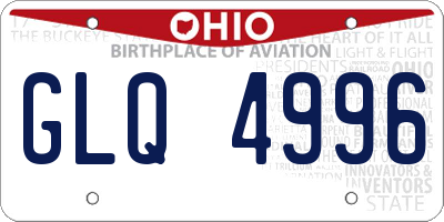 OH license plate GLQ4996