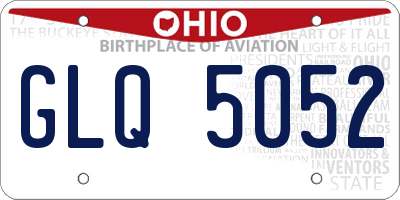 OH license plate GLQ5052