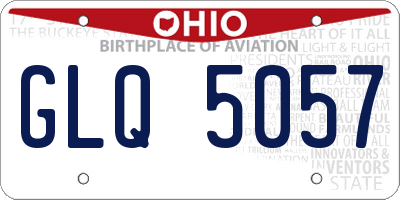 OH license plate GLQ5057