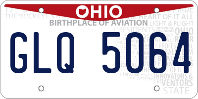 OH license plate GLQ5064