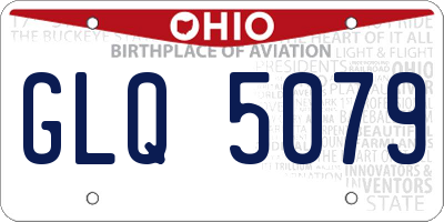 OH license plate GLQ5079