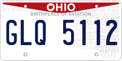 OH license plate GLQ5112