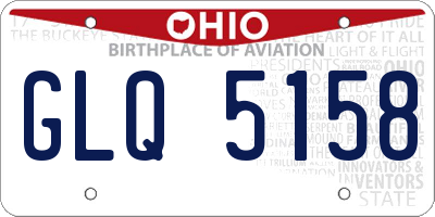 OH license plate GLQ5158