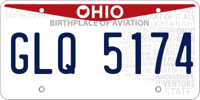 OH license plate GLQ5174