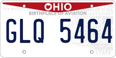 OH license plate GLQ5464