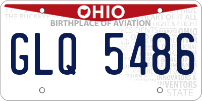 OH license plate GLQ5486