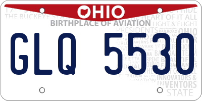 OH license plate GLQ5530