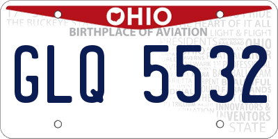 OH license plate GLQ5532