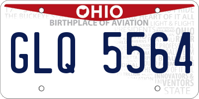 OH license plate GLQ5564