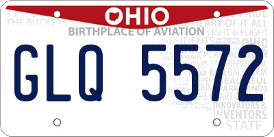 OH license plate GLQ5572