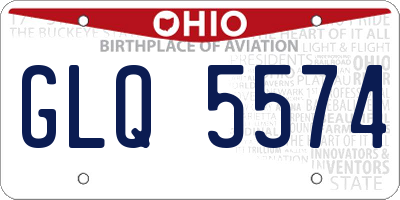 OH license plate GLQ5574