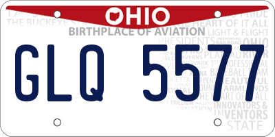 OH license plate GLQ5577