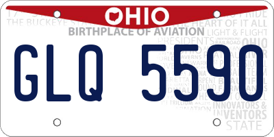 OH license plate GLQ5590
