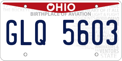 OH license plate GLQ5603