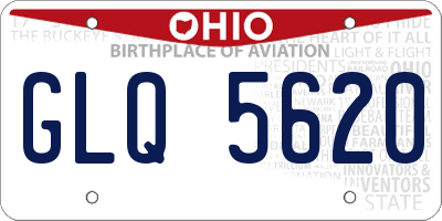 OH license plate GLQ5620