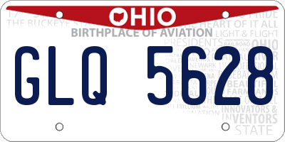 OH license plate GLQ5628