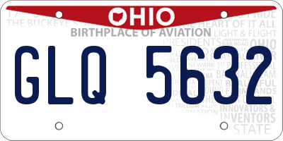 OH license plate GLQ5632