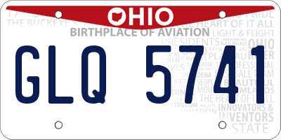 OH license plate GLQ5741