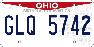 OH license plate GLQ5742