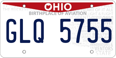 OH license plate GLQ5755