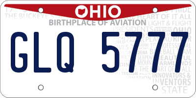 OH license plate GLQ5777