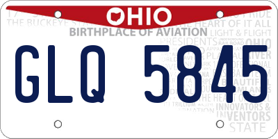 OH license plate GLQ5845