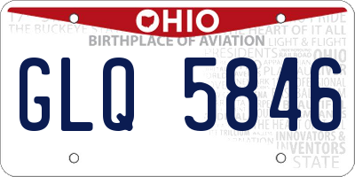OH license plate GLQ5846