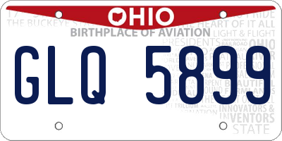 OH license plate GLQ5899