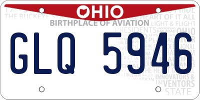 OH license plate GLQ5946