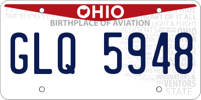 OH license plate GLQ5948