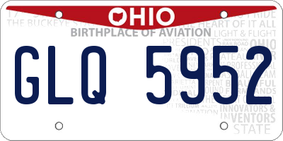 OH license plate GLQ5952