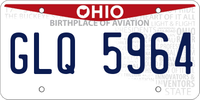 OH license plate GLQ5964