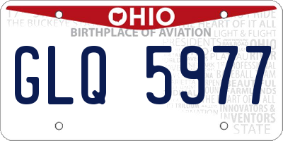 OH license plate GLQ5977