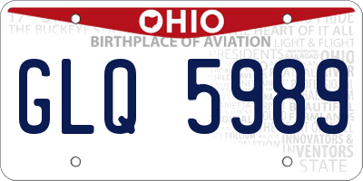 OH license plate GLQ5989